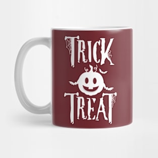 Halloween Trick or Treat - White Color font Mug